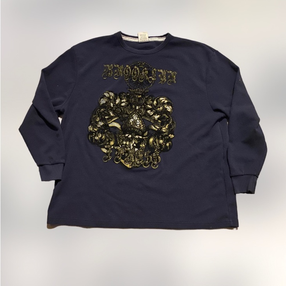 Vintage longsleeve Brooklyn express thermal mens 4 XL